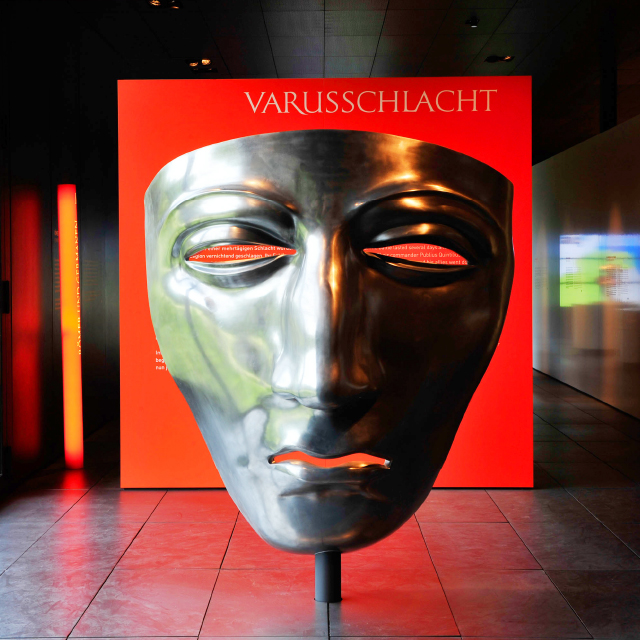 Varusmaske © VARUSSCHLACHT im Osnabrücker Land