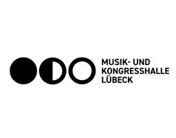 Logo der Musik- und Kongresshalle Lübeck mit stilisierten Kreisen und Schriftzug